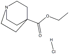 乙基奎宁环-4-羧酸酯盐酸盐 结构式