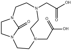 13-oxo-1,4,7,10-Tetraazabicyclo[8.2.1]tridecane-4,7-diacetic Acid Struktur