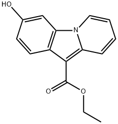 Pyrido[1,2-a]indole-10-carboxylic acid, 3-hydroxy-, ethyl ester Structure