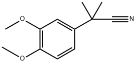 2-(3,4-二甲氧基苯基)-2-甲基乙腈 结构式