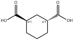 (1S*,3S*)-シクロヘキサン-1,3-ジカルボン酸 化学構造式