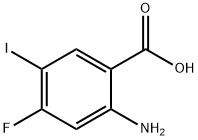 2-AMINO-4-FLUORO-5-IODOBENZOIC ACID, 231278-08-3, 结构式