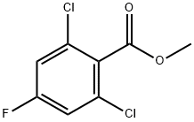 Methyl 2,6-dichloro-4-fluorobenzoate Struktur