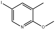 5-Iodo-2-Methoxy-3-Methylpyridine 化学構造式