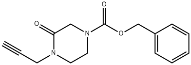 Benzyl 3-oxo-4-(prop-2-ynyl)-piperazine-1-carboxylate Structure