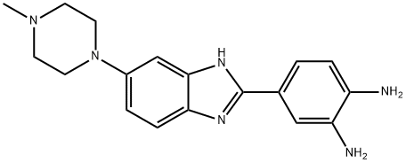 4-(6-(4-甲基哌嗪-1-基)-1H-苯并[D]咪唑-2-基)苯-1,2-二胺 结构式