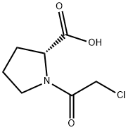 (R)-1-(2-氯乙酰基)-2-羧基吡咯 结构式
