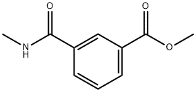 3-(メチルカルバモイル)安息香酸メチル 化学構造式