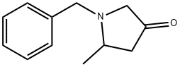 1-ベンジル-5-メチルピロリジン-3-オン 化学構造式