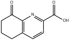 2-Quinolinecarboxylic acid, 5,6,7,8-tetrahydro-8-oxo- Structure