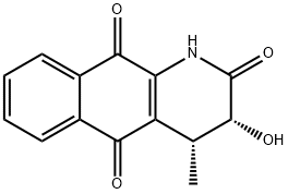 Griffithazanone A|(3R,4R)-3,4-二氢-3-羟基-4-甲基苯并[G]喹啉-2,5,10(1H)-三酮
