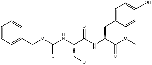 CARBOBENZYLOXY-L-SERYL-L-TYROSINE METHYL ESTER 化学構造式