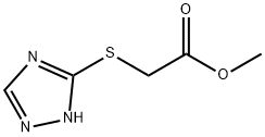 2-((1H-1,2,4-トリアゾール-5-イル)チオ)酢酸メチル 化学構造式