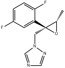 (2R,3S)-2-(2,5-ジフルオロフェニル)-3-メチル-2-[(1H-1,2,4-トリアゾール-1-イル)メチル]オキシラン 化学構造式