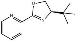 [2-[(4R)-4-叔丁基-4,5-二氢-2-恶唑基]吡啶], 242482-28-6, 结构式