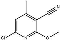 6-氯-2-甲氧基-4-甲基氰吡啶 结构式