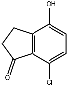 7-氯-4-羟基-1-茚酮 结构式