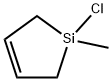 1-氯-1-甲基-硅杂环戊-3-烯, 24429-73-0, 结构式