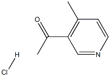 1 - (4 - 甲基吡啶 - 3 - 基)乙酮盐酸盐, 24476-58-2, 结构式