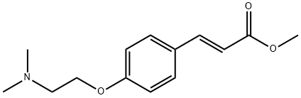(2E)-3-[4-[2-(DiMethylaMino)ethoxy]phenyl]-2-propenoic Acid Methyl Ester, 245467-31-6, 结构式