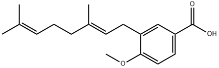 3-Geranyl-4-methoxybenzoic acid Structure