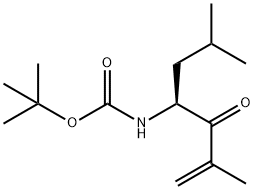 (S)-4-(叔丁氧羰基氨基)-2,6-二甲基-1-庚烯-3-酮, 247068-81-1, 结构式