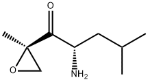 (S)-2-aMino-4-Methyl-1-((R)-2-Methyloxiran-2-yl)pentan-1-one Struktur