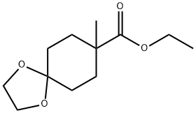 8-甲基-1,4-二氧螺[4,5]葵烷-8-甲酸乙酯, 24730-88-9, 结构式
