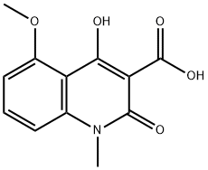 3-Quinolinecarboxylic acid, 1,2-dihydro-4-hydroxy-5-Methoxy-1-Methyl-2-oxo- Structure