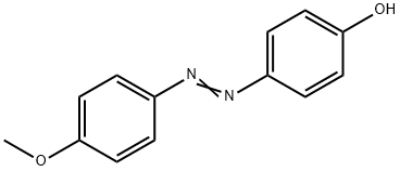 4-(4-甲氧苯基偶氮基)苯酚 结构式