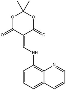 Malonic acid, [(8-quinolylaMino)Methylene]-, cyclic isopropylidene ester (8CI) Struktur