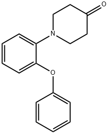 1-(2-フェノキシフェニル)ピペリジン-4-オン 化学構造式