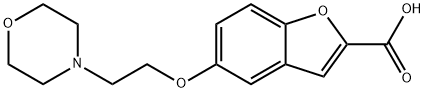 5-(2-Morpholin-4-yl-ethyloxy)benzofuran-2-carboxylic acid Struktur