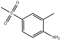 2-甲基-4-甲砜基苯胺, 252562-00-8, 结构式
