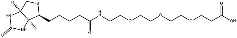 Biotin-PEG3-propionic acid Struktur