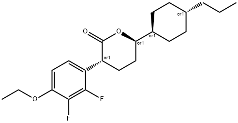 5-(4-Ethoxy-2,3-difluorophenyl)-6-(4-propylcyclohexyl)-tetrahydro-pyran-2-one|6-(反式-4-丙基环己基)-3-(4-乙氧基-2,3-二氟苯基)四氢吡喃-2-酮