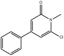 6-氯-1-甲基-4-苯基吡啶-2(1H)-酮 结构式