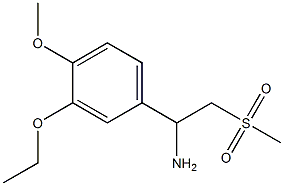 3-Ethoxy-4-Methoxy-alpha-[(Methylsulfonyl)Methyl]-benzeneMethanaMine Struktur