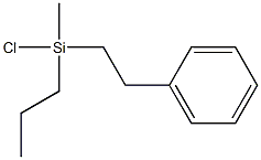 (乙基苯基乙基)二甲基氯硅烷, 253279-88-8, 结构式