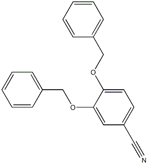 Benzonitrile, 3,4-bis(phenylMethoxy)- 化学構造式