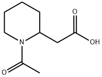1-乙酰基-2-哌啶乙酸, 25393-20-8, 结构式