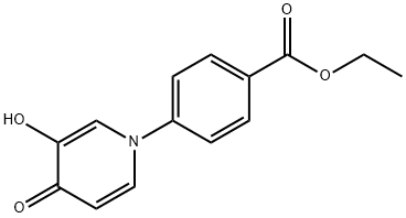 Ethyl 4-(3-hydroxy-4-oxopyridin-1(4H)-yl)benzoate Struktur