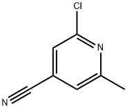 2-氯-6-甲基-4-氰基吡啶 结构式