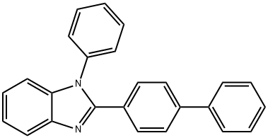 2-[4-biphenyl]- 1-phenyl-Benzimidazole Structure