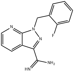 1H-Pyrazolo[3,4-b]pyridine-3-carboxiMidaMide, 1-[(2-fluorophenyl)Methyl]- Structure