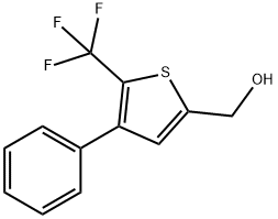 (4-Phenyl-5-(trifluoroMethyl)thiophen-2-yl)Methanol Structure
