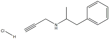 ALPHA-甲基-N-2-丙炔基苯乙胺盐酸盐 结构式