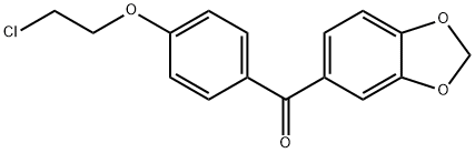 1,3-Benzodioxol-5-yl[4-(2-chloroethoxy)phenyl]Methanone Structure