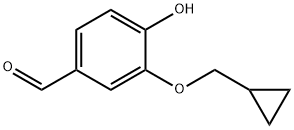 3-环丙基甲氧基-4-羟基苯甲醛, 25934-52-5, 结构式