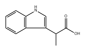1H-Indole-3-acetic acid, .alpha.-Methyl- Structure